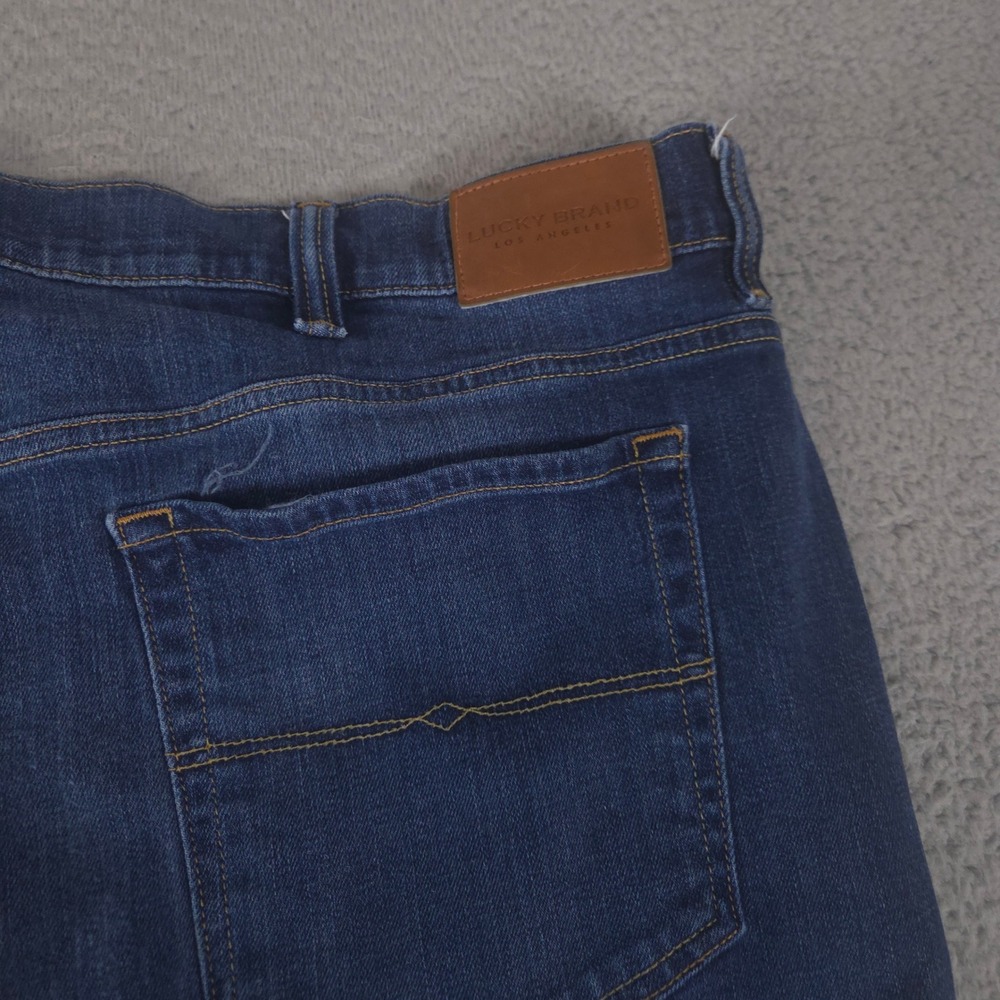 Lucky Brand Jeans Mens 48x28 Blue 181 Relaxed Straight Leg Stretch Denim Pants - Picture 14 of 15